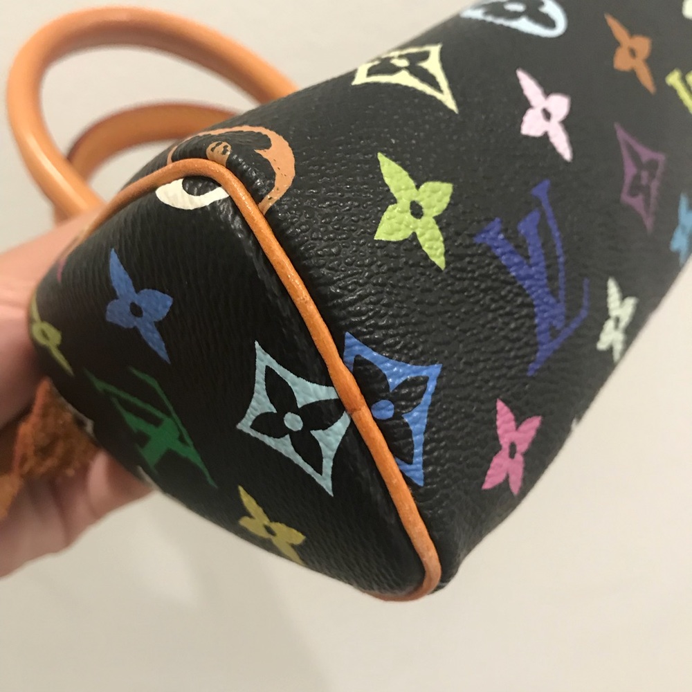 🚫SOLD🚫Louis Vuitton Mini Multicolor Speedy Black - Picture 5 of 8